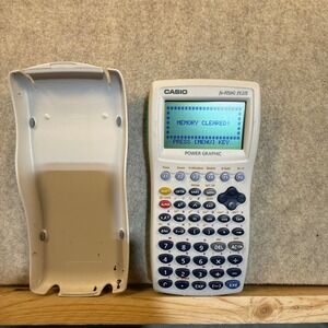 Casio fx-9750G PLUS Power Graphic Graphing Calculator Teal White with Cover